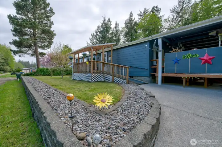 Entrance from street level.