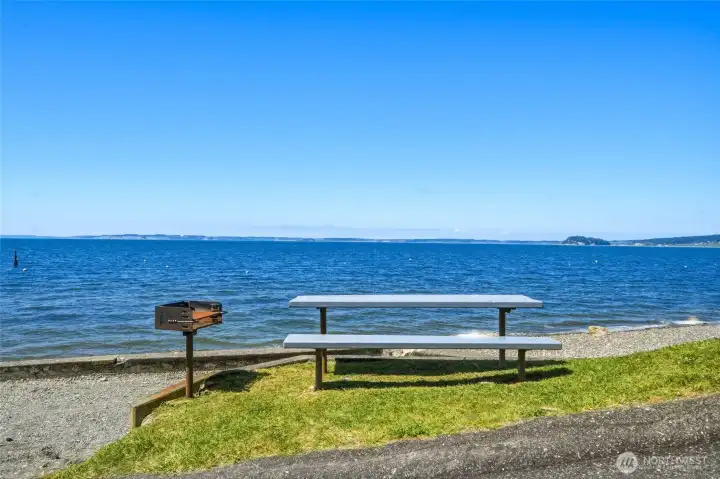 Private community beach