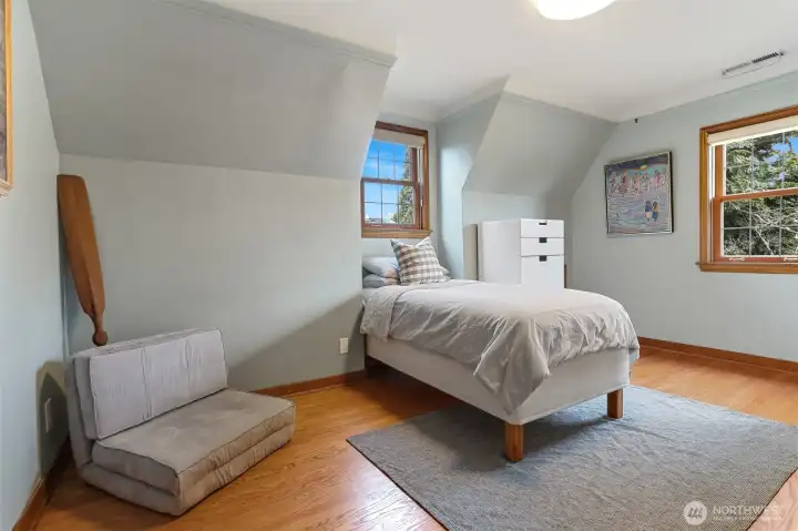 The third upstairs bedroom.