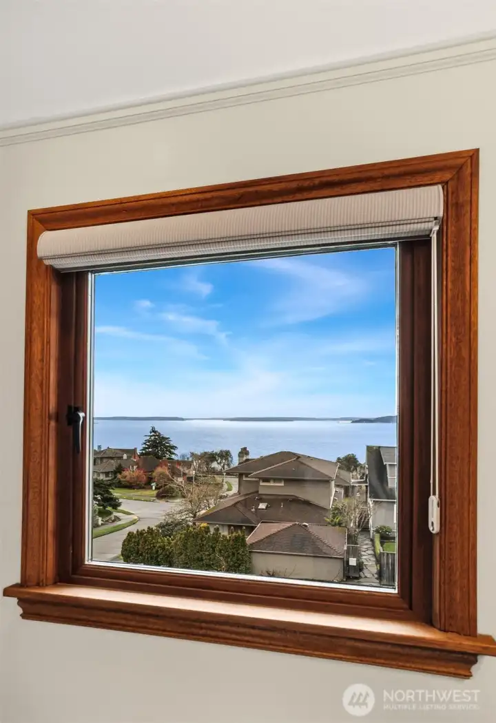 The view from the bathroom.