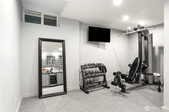 Work out room.