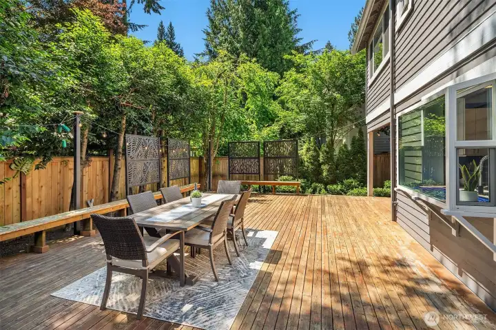 Entertain in style on your sunny back deck.