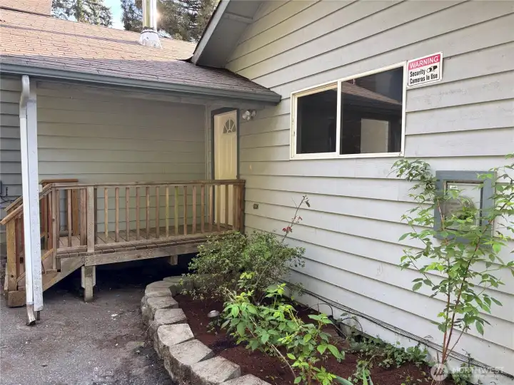 Front of Vacation Rental House