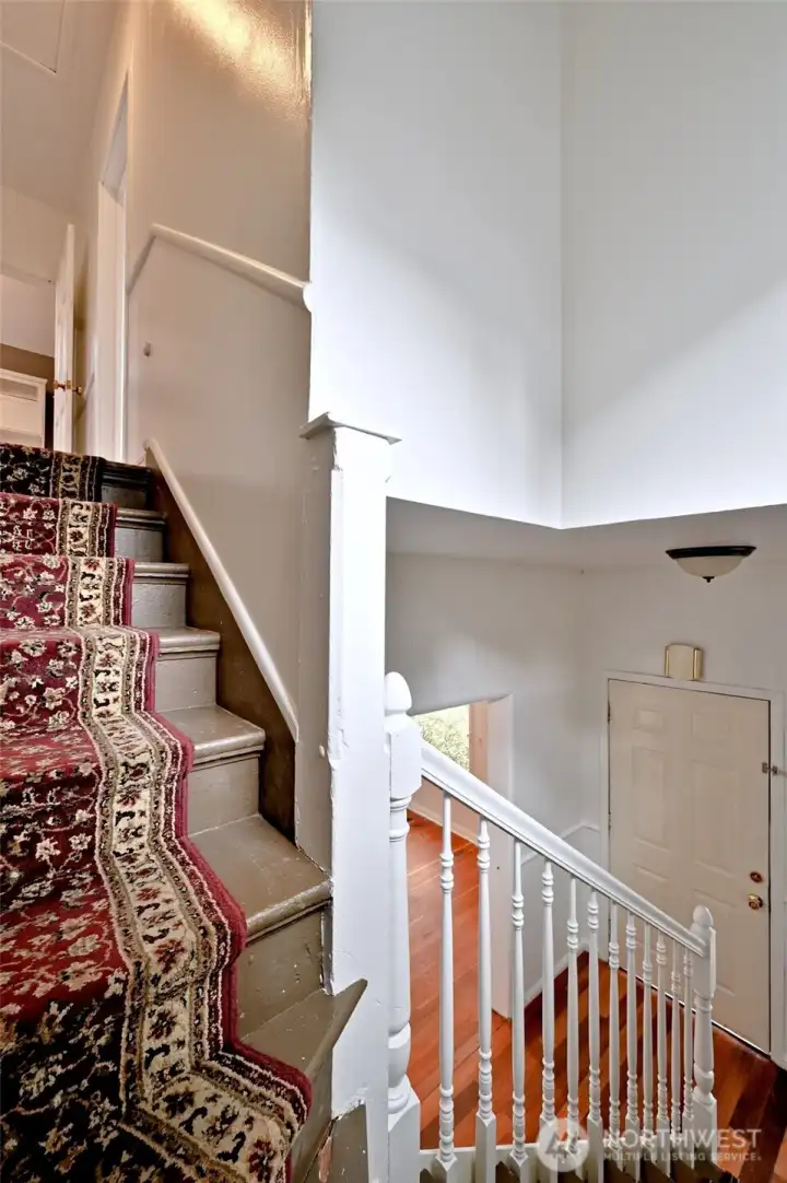Staircase near front entrance