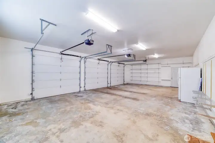 Three car expansive attached garage Three car expansive attached garage