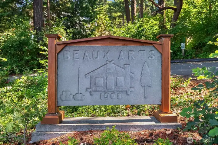 Founded in 1908 and incorporated in 1954, the Town of Beaux Arts Village is located on the eastern shore of Lake Washington just north of the East Channel bridge on I-90.  With its population of around 300 residents, Beaux Arts is one of the smallest municipalities in Western Washington, yet its proximity to Seattle and the Eastside help make it a highly desirable place to live.