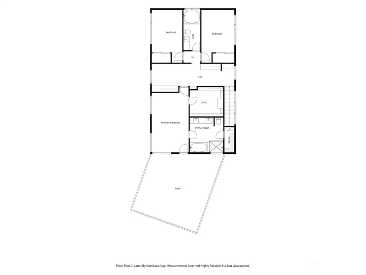 Upper level floorplan