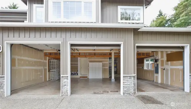 Attached 3-car Garage, with ample space for additional storage!