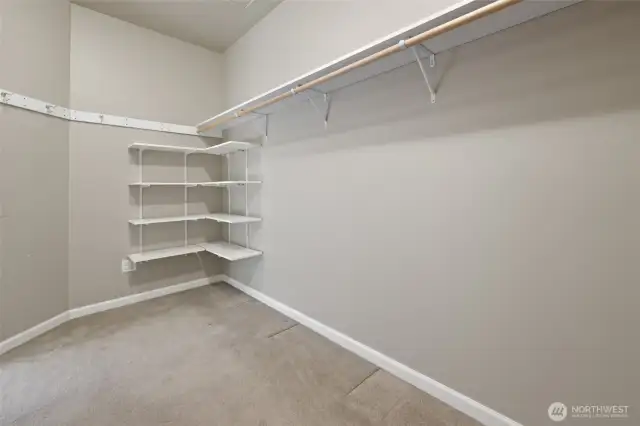 Primary walk-in closet