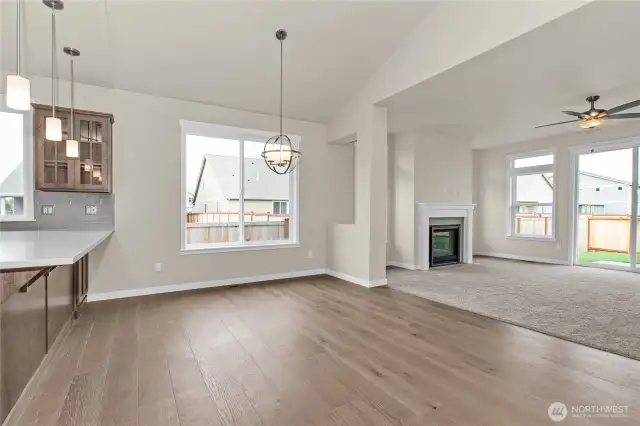 Dining room, looking towards living room