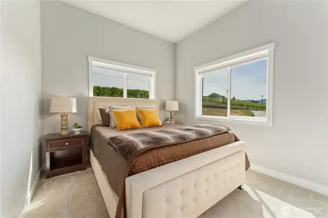 View 1 of the upper level Guest Bedroom.