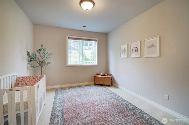 Second level bedroom with closet