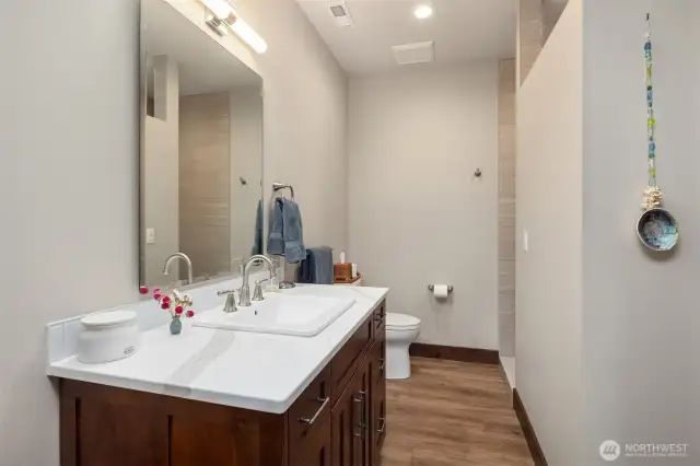 3/4 Bath Lower Level, walk-in tile shower