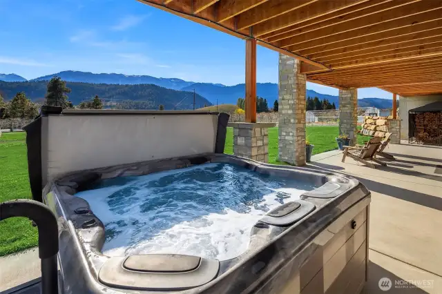 Hot Tub, lower patio