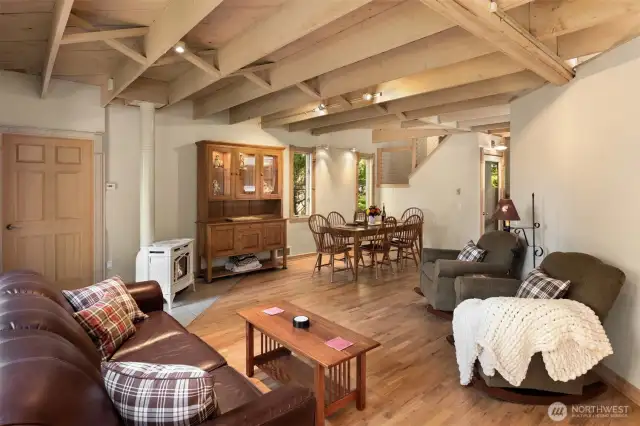 Living Room with view toward dining