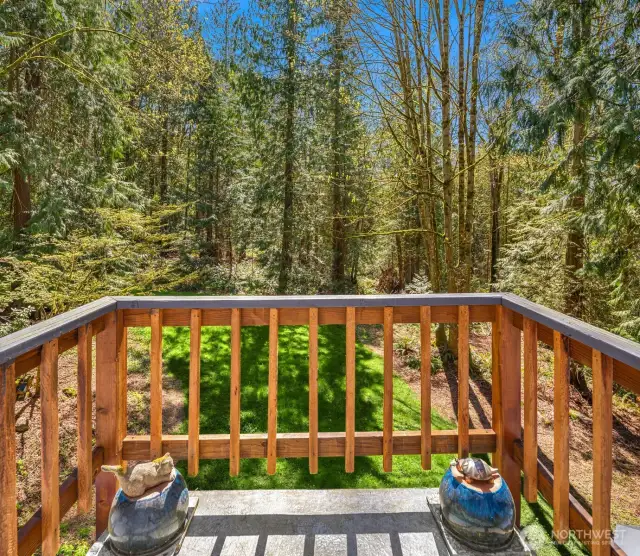 upstairs primary bedroom private deck