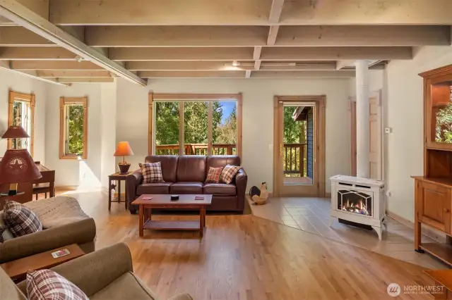 Refinished Red Oak flooring