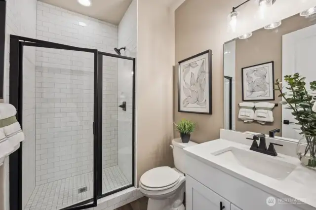Main floor bathroom - photo of actual home