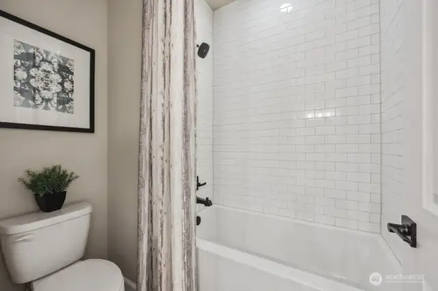 Secondary bathroom - photo of actual home