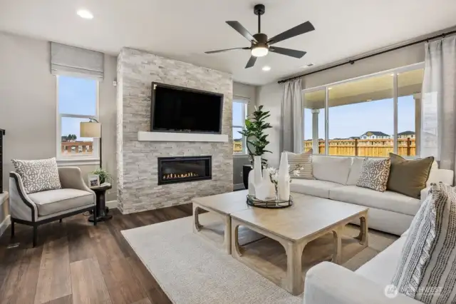 Great room - photo of actual home