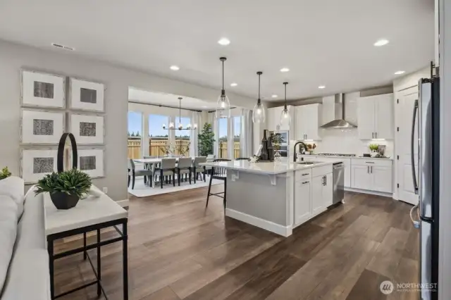 Great room/kitchen - photo of actual home