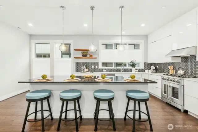 Upgraded kitchen from lighting to countertops to appliances