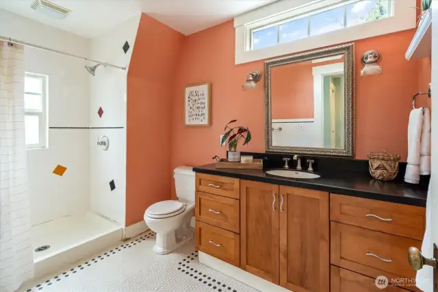 Large upstairs bathroom.