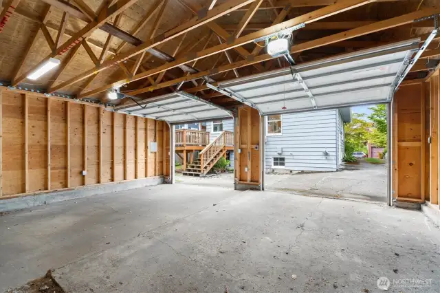 The new 2 car garage is a huge bonus!