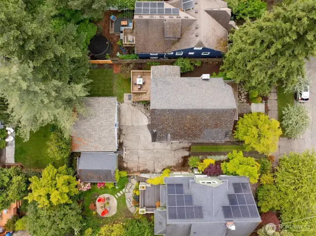 Overhead view of the property.