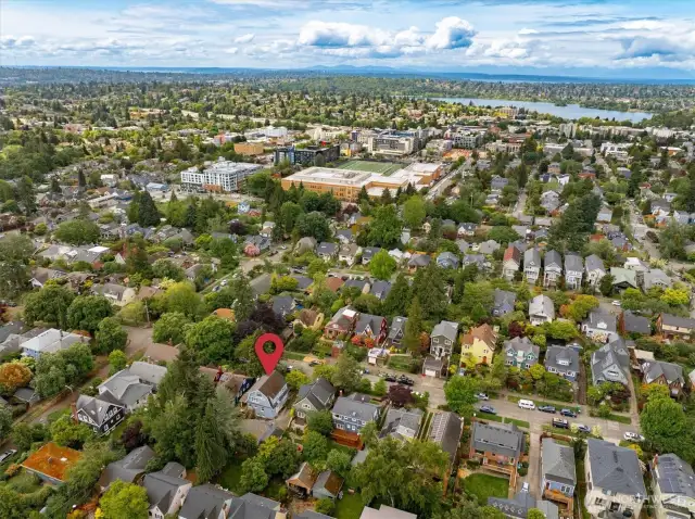 Roosevelt high school is just a few blocks away and Greenlake nearby.