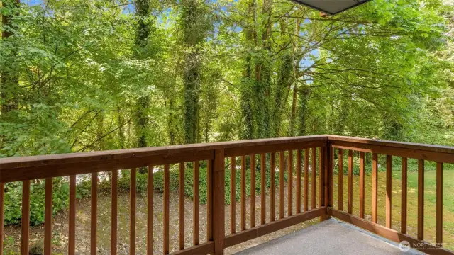 Need a breath of fresh air? Step out onto your awesome covered balcony and soak in the refreshing outdoor vibe, rain or shine.