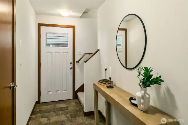 Entry area. Garage entry is to your left.