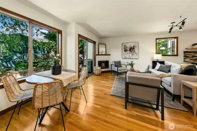 Enter into the wide & spacious living space.