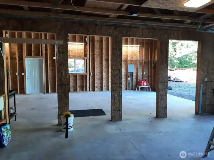 Oversized garage built for work and storage
