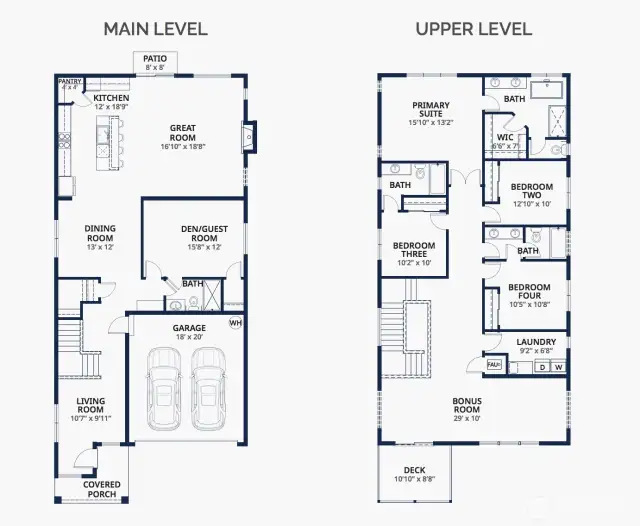 Floor plan. This home is a mirror image