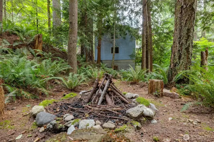 fire pit back to house