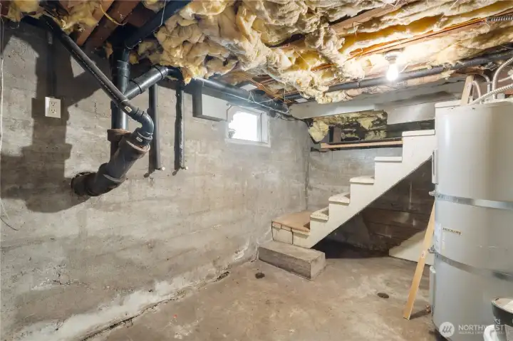 Basement has lots of storage & is dry