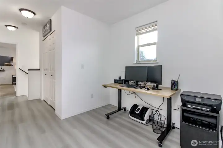 Flex space with laundry closet to the left