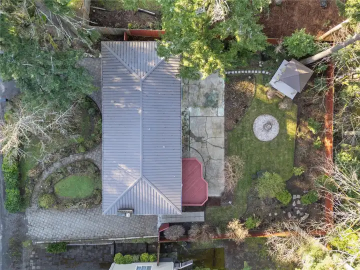 Aerial view of property