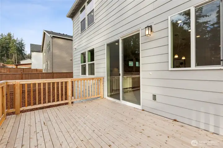 Your own private deck. Photos are for representational purposes only. Colors and finishes may vary.