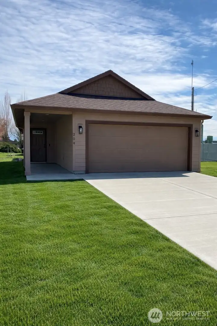 AI photo depicting completed landscaping