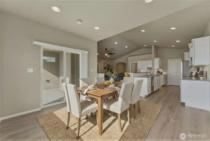 Virtually Staged Dining Room