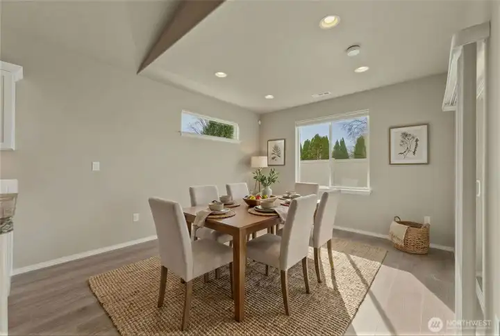 Virtually Staged Dining Room