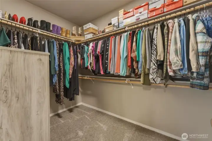 Generous Walk-in Closet