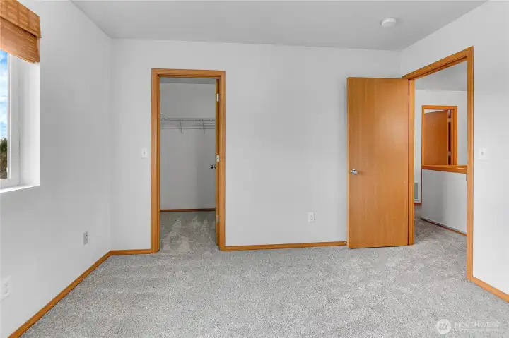 Bedroom 1 with walk in closet