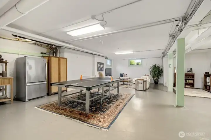 Downstairs you will find the utility space - and the fun space too!