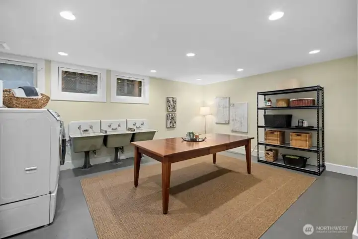 Laundry room - toss your laundry down the chute!