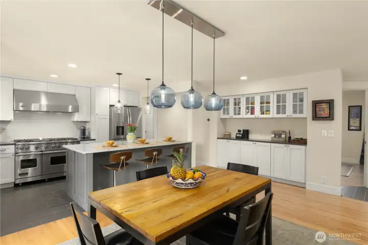 The generous counter is excellent for a quick bite