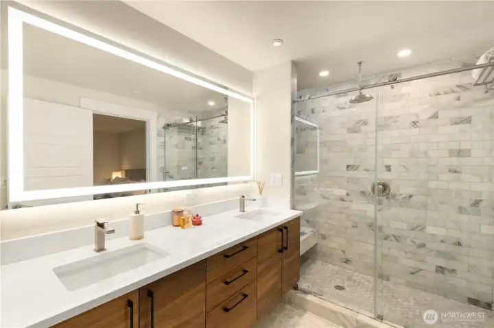 Primary Bath Generous Shower