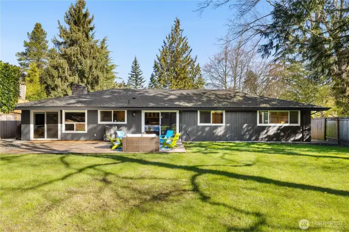 Glorious yard provides that perfect spot to entertain.